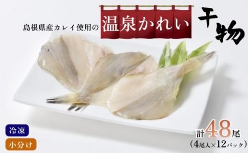 島根県産カレイ使用の温泉かれい　小分け4尾入り×12パック 【186_1917】 2706038 - 島根県浜田市