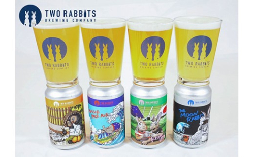 TWO RABBITS BREWING クラフトビール＜飲み比べ4種×24本セット＞【DN17W】 2706072 - 滋賀県近江八幡市