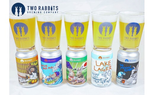 TWO RABBITS BREWING クラフトビール＜飲み比べ5種×12本セット＞【DN19W】 2706074 - 滋賀県近江八幡市