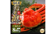 【2026年11月発送】特撰　松葉がに（茹）【ブランドタグ付き】800g超の大きいサイズ　食べ応えあり　特大1杯【期間限定】_T2600469　