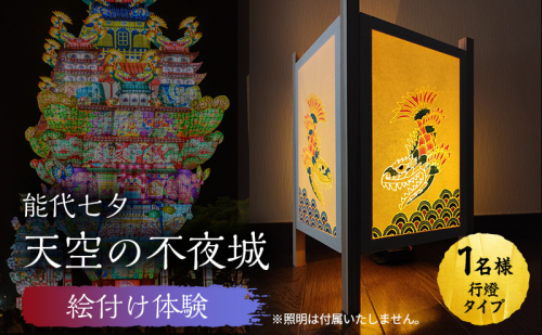 《世界に一つだけ》能代七夕「天空の不夜城」ミニ行燈 絵付け体験チケット インテリア 新築 引っ越し 記念 チケット 体験　チケット 2706289 - 秋田県能代市