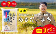 【定期便9ヶ月】秋田県産あきたこまち(白米)10kg　/ 米 10kg 白米 令和7年産 秋田県産 あきたこまち 5kg×2袋 おにぎり 大館 東北 秋田 小分け こわけ 大館市 10キロ 10ｷﾛ 10きろ