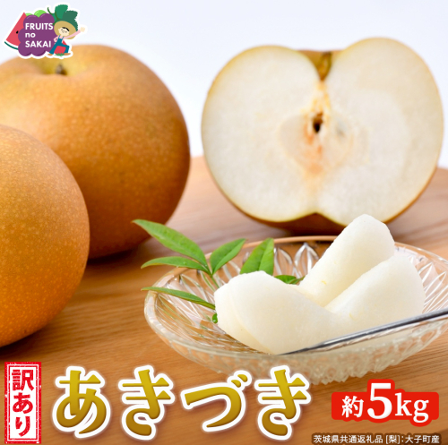 ＜ 訳あり ＞ あきづき 約5kg 【2026年10月より発送開始】（茨城県共通返礼品 [梨]：大子町産） ご家庭用 フルーツ なし ナシ 和梨  梨 わけあり 果実 旬のフルーツ お取り寄せ くだもの 果物 みずみずしい [FC70-NT] 2707459 - 茨城県つくばみらい市