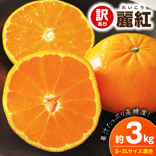 【2027年先行予約】《訳あり 家庭用》麗紅 約3kg（S～2Lサイズ混合）_EQ6003 2708207 - 和歌山県湯浅町