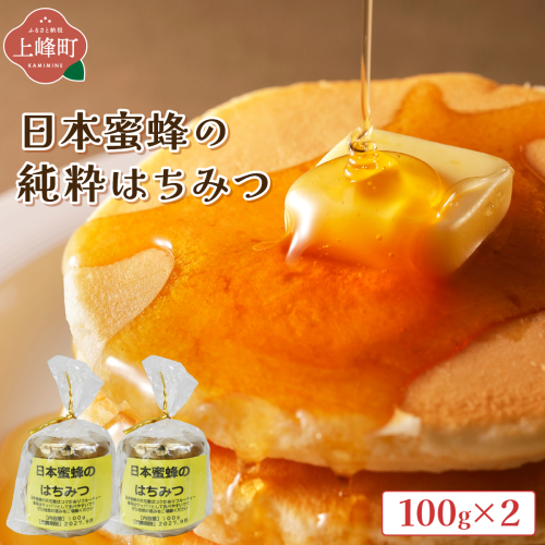 日本蜜蜂の純粋はちみつ 100g×2 2709549 - 佐賀県上峰町