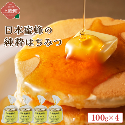 日本蜜蜂の純粋はちみつ 100g×4 2709550 - 佐賀県上峰町