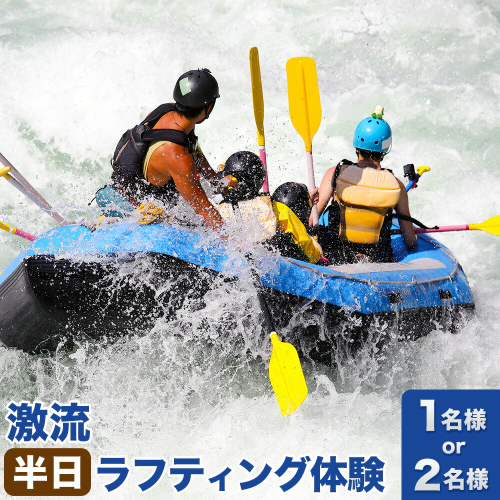 激流 ラフティング体験ツアー 半日コース 選べる 1名様 2名様 参加対象：中学生以上《30日以内に出荷予定(土日祝除く)》北海道 日高町 旅行 家族旅行 ラフティング アクティビティ 2709616 - 北海道日高町