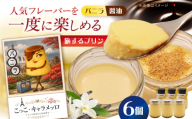 旅するプリン　アソートセットA（バニラ・しょうゆ）2種×各3個 【有限会社いけがみ】 [HDM003]