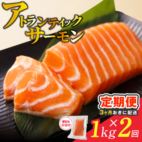 【分けて届く定期便】アトランティックサーモン 1kg 刺身用ポーション【小分け 真空パック 訳あり サイズ不揃い 刺身 海鮮丼 さーもん 鮭 さけ シャケ しゃけ 冷凍 全2回】 099Z615 2710954 - 大阪府泉佐野市