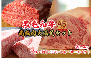 黒毛和牛 A5ランク ブロック肉 食べ比べセット 4.5kg モモ・ヒレ・サーロイン 各1.5kg 国産和牛 A5 牛肉 ブロック ステーキ 焼肉 ローストビーフ ヒレステーキ サーロインステーキ ふるさと納税 人気 高評価