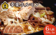 濃い甘の秘伝自家製ダレ 幸楽ホルモン 700g×3袋（6人前）【ホルモン幸楽】 中島企画 幸楽ホルモン 鹿角 かづの ホルモン 幸楽 花輪 秋田県 秋田 あきた 鹿角市 豚ホルモン 味付