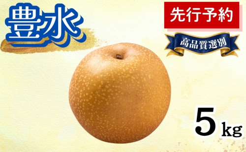 豊水 5kg  高品質選別 (12～14個入) 秋田県 能代市 梨 なし ナシ 果物 フルーツ 厳選 贈答用 甘い 果実 果汁 2716181 - 秋田県能代市