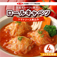 ＜6か月定期便＞国産キャベツと豚肉のロールキャベツ（2P入り）［022J36-T］