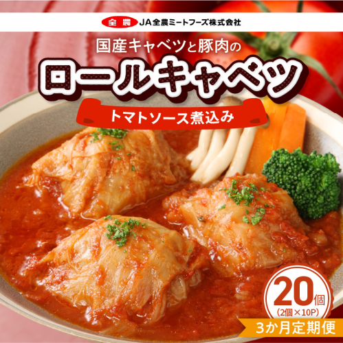 ＜3か月定期便＞国産キャベツと豚肉のロールキャベツ（10P入り）［022J43-T］ 2716309 - 愛知県小牧市