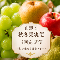 【定期便4回】山形の秋冬果実便 ～旬を味わう果実リレー～ FY26-227