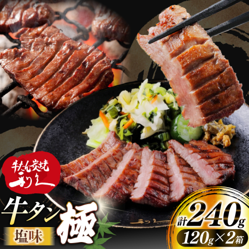 牛たん 炭焼 利久 牛たん極 (塩味) 2個 セット [利久 宮城県 気仙沼市 20566130] 牛タン 牛 肉 牛肉 タン 焼肉 キャンプ アウトドア バーベキュー BBQ 牛タン塩 牛たん塩 冷凍 小分け 個包装 2717341 - 宮城県気仙沼市