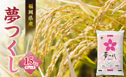 米 夢つくし 15kg 2717617 - 福岡県朝倉市