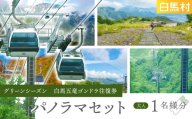 珍しい高山植物に出会えるチャンス！　白馬五竜パノラマセット　ゴンドラ往復乗車券　大人１名様　/　長野県白馬村【L0970733】