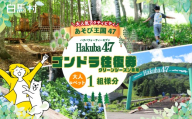 充実したアクティビティ！Hakuba47(ハクバフォーティーセブン)　ゴンドラ往復乗車券　大人1名様＋ペット１匹　１組様分チケット　/　長野県白馬村【L0980737】