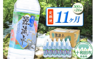 《定期便11ヶ月》 ミネラルウォーター 奥入瀬源流水 500ml×24本 青森県十和田市 [天然水 500ml 備蓄用水 定期便]
