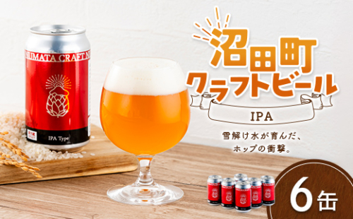 沼田町クラフトビール IPA 6缶 地ビール ビール 酒 アルコール アルコール飲料 沼田町 北海道 n-0264 2720055 - 北海道沼田町
