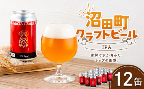 沼田町クラフトビール IPA 12缶 地ビール ビール 酒 アルコール アルコール飲料 沼田町 北海道 n-0265 2720056 - 北海道沼田町