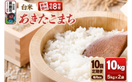 【定期便10ヶ月】《令和8年産新米受付》あきたこまち（精米）10kg（5kg×2袋） 大進農場 [新米 先行受付 あきたこまち お米 白米 米どころ 秋田 秋田県産 男鹿市]