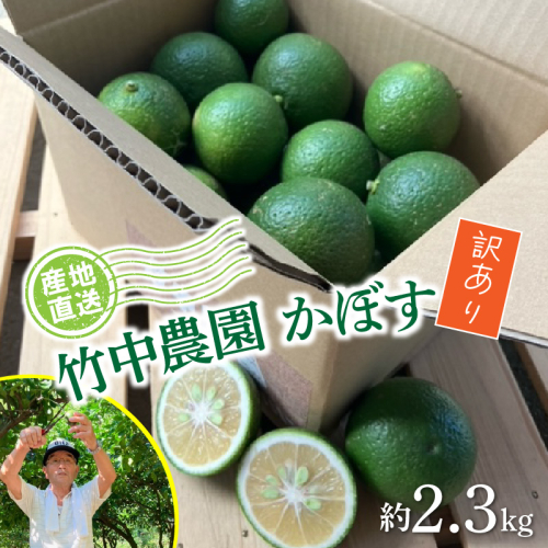 【先行予約】【訳あり】【選べる容量】農家直送！竹中農園 かぼす 約2.3kg_2473R 2720196 - 大分県国東市