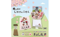 3-23_飛び出すしかけの付箋【わん丸君 春】｜付箋 飛び出す ポップアップ 付せん 2個 セット 文具 メモ プレゼント わん丸君 面白 かわいい しかけ メモ帳 ギフト 子供 子ども 孫 大人 犬山城 観光 ゆるキャラ 犬山 愛知 名古屋 岐阜