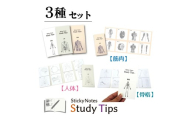 14-52_人体付箋 【Sticky Notes Study Tips】 (スタディチップス) 3種セット 人体・骨格・筋肉｜付箋 人体 筋肉 骨格 医師 医者 医学 からだ ほね 学習 付せん 勉強 セット 文具 メモ プレゼント 便利 書き込み 役立 塾 メモ帳 ギフト 子供 子ども 孫 受験 予習 復習 宿題 8種類 ブック型