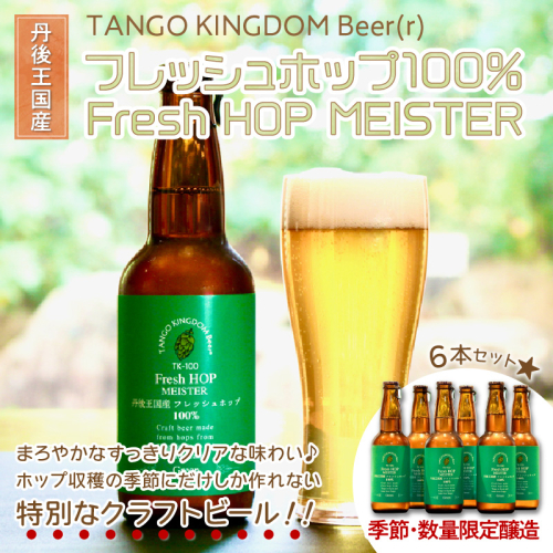 クラフトビール　TK100-Fresh HOP MEISTER ［Green］（瓶）　京丹後産ホップ使用　6本セット 2721933 - 京都府京丹後市