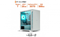 パソコン工房 4年間物損保証 ミニタワーゲーミングPC Ryzen 7/5070/No.421