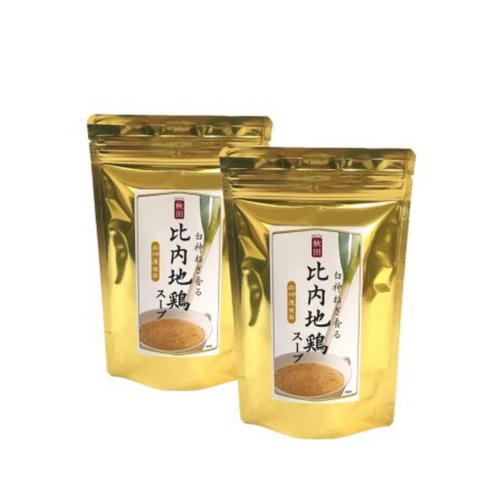 【Amazon特別価格】白神屋 白神ねぎ香る 比内地鶏スープ 84g（7g×12包）×２袋セット 即席スープ 2725062 - 秋田県能代市