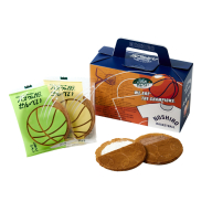 【Amazon特別価格】お菓子のセキト バスケの街せんべい 8枚入り×1箱【能代科学技術高校承認BOX入り】