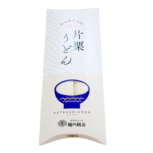 【Amazon特別価格】うどん 麺の鍋谷 片栗うどん 120g 4束入 1箱 お土産 ピロー箱 お試し 麺類 乾麺 2725514 - 秋田県能代市