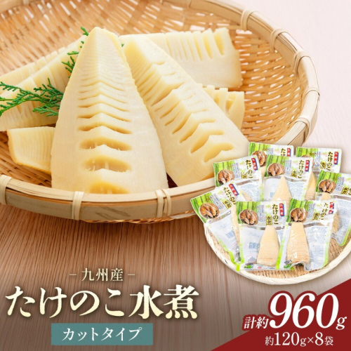 たけのこ 水煮 カットタイプ 九州産 計960g 約120g×8袋 北薩農産加工場《30日以内に出荷予定(土日祝除く)》鹿児島県 さつま町 送料無料 惣菜 タケノコ 筍 竹の子 パック 水煮 お取り寄せグルメ 2725843 - 鹿児島県さつま町
