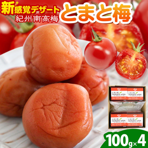 南高梅 tomato-ume とまと 梅 100g×4 有限会社プラム《30日以内に出荷予定(土日祝除く)》和歌山県 日高川町 送料無料 梅 うめ ウメ 南高梅 紀州 トマト梅 送料無料 2725865 - 和歌山県日高川町