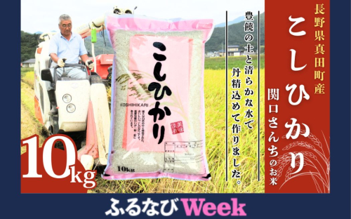 【ふるなびWEEK対象】米 令和7年産 関口さんちのお米 コシヒカリ 10kg お米 こめ コメ 精米 白米 ご飯 こしひかり 長野 信州 FN-Limited-WE 2728079 - 長野県上田市