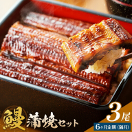 【隔月6回定期便】鰻 うなぎ 蒲焼き 3尾 (1尾約140g) タレ 山椒 付き 株式会社薩摩川内鰻《お申込みの翌月出荷》鹿児島県 さつま町 送料無料 ウナギ 蒲焼 かば焼き 丑の日 うなぎ お取り寄せ グルメ