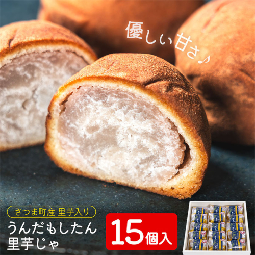 うんだもしたん里芋じゃ 15個入 お菓子のかたおか 《30日以内出荷予定(土日祝除く)》鹿児島県 さつま町 お菓子 和菓子 白あん 饅頭 まんじゅう 里芋饅頭 スイーツ デザート 里芋 銘菓 手土産 2729171 - 鹿児島県さつま町