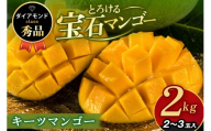 ぼうけんの国 宝石マンゴー 【秀品】キーツマンゴー ダイヤモンドclass 約2kg 国産 キーツ マンゴー 秀品 果物 南国 くだもの フルーツ 完熟 夏 旬 特産品 取り寄せ 産地直送 農家直送 甘い 濃厚 沖縄 うるま市 ku01-011