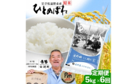 ＜毎月定期便＞岩手県 遠野産 ひとめぼれ 精米 5kg 河判全6回【4089935】