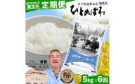 ＜毎月定期便＞無洗米 岩手県 遠野市産 ひとめぼれ 5kg ＜ コメマルシェ 河判 ＞全6回【4089943】