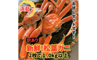 ＜さかなや新鮮組＞鳥取県産 訳あり 浜茹で松葉ガニ1.0kgセット ご家庭用 漁港直送【1759406】