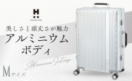 [Mサイズ] ハピタスプラス シルバー Mサイズ HPL1158-M | キャリーケース きゃりーけーす スーツケース すーつけーす 旅行 ビジネス 3泊 4泊 5泊 高級感 頑丈 頑強 丈夫 人気 おすすめ ハピタスプラス 株式会社シフレ 埼玉県 越谷市