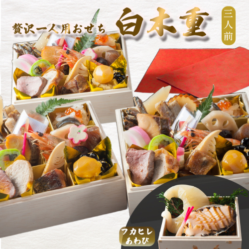 【先行予約】 おせち 3人前 21品＋フカヒレ・鮑 《12月30日お届け》 | 中華 ふかひれ あわび 2027年 個食 一段重 冷凍 お節 保存料不使用 お正月 おすすめ 京都 舞鶴 おせち料理 盛り付け済み 取り分け不要 年末 お取り寄せ 年内発送 2733758 - 京都府舞鶴市