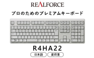 東プレ REALFORCE R4 プロのためのプレミアムキーボード 日本語配列 フルサイズ 変荷重 白 (型式：R4HA22)