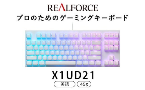 東プレ REALFORCE GX1 ゲーミングキーボード 英語配列 45g（型式：X1UD21） 2734204 - 神奈川県相模原市