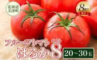 【2026年発送】 糖度8度以上 フルーツトマト はるか8（エイト） 20～30玉 トマト 野菜 夏 野菜 旬 甘い 濃厚 果物 フルーツ 高糖度 新鮮 産地直送 北海道 美深町