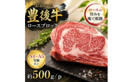 ＜A4～A5＞おおいた豊後牛ロースブロック 約500g/p【1764403】